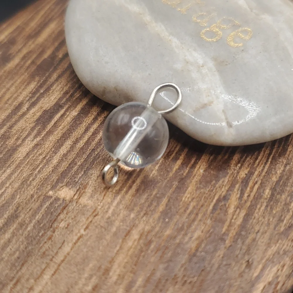 Crystal‎ clear orb pendant